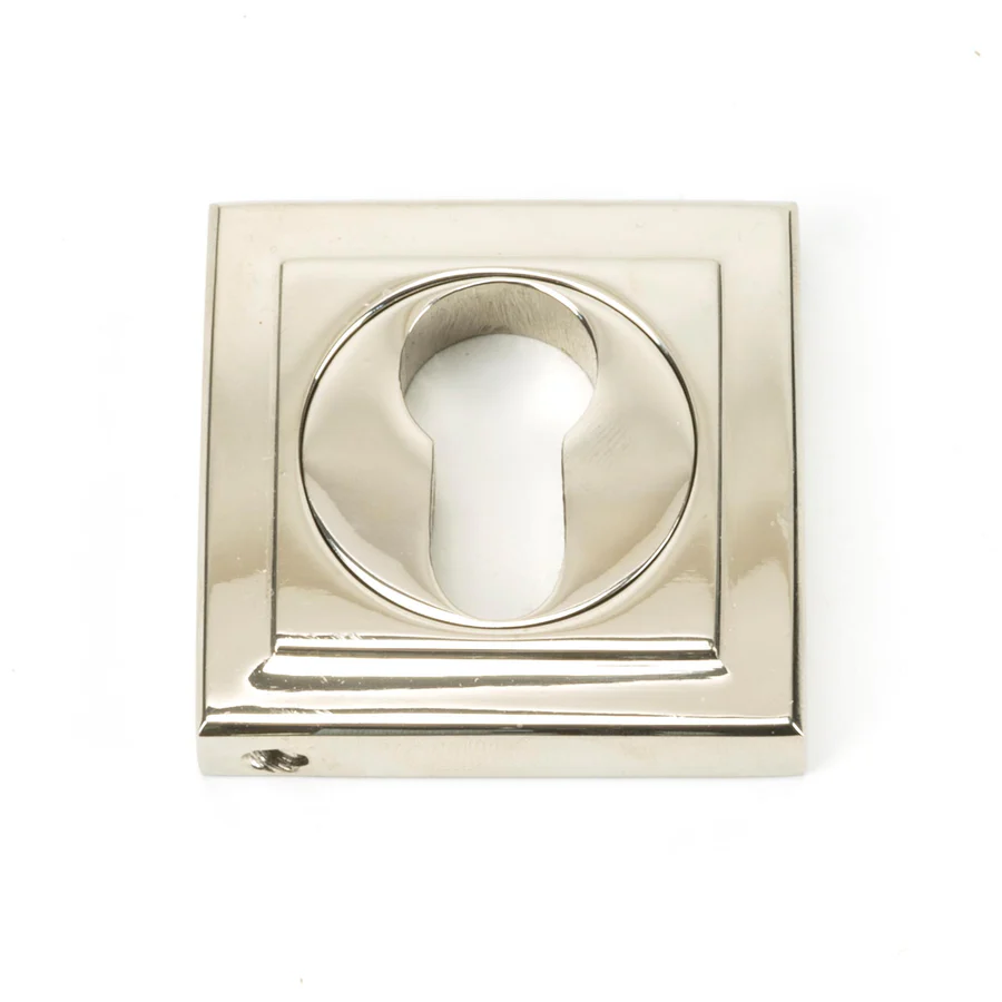 FTA 45718 POLISHED NICKEL ROUND EURO ESCUTCHEON (SQUARE)