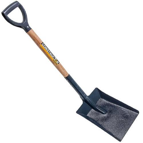 CONSTRUCTION WOOD SHAFT OPEN SOCKET SHOVEL (PYD HANDLE)