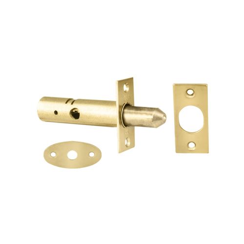 DOOR SECURITY BOLT/RACKBOLT 60MM (32MM CENTRES) ELECTRO BRASSED