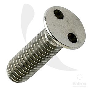 MACHINE SCREW A2 STAINLESS STEEL COUNTERSUNK 2-HOLE M6 X 30MM