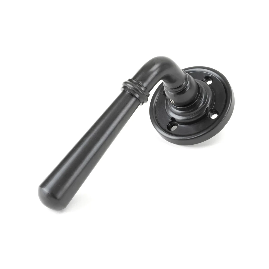 FTA 50094 AGED BRONZE NEWBURY LEVER ON ROSE SET - UNSPRUNG