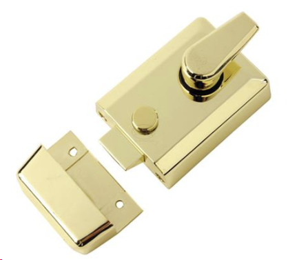 STANDARD NIGHTLATCH 60MM POLISHED BRASS