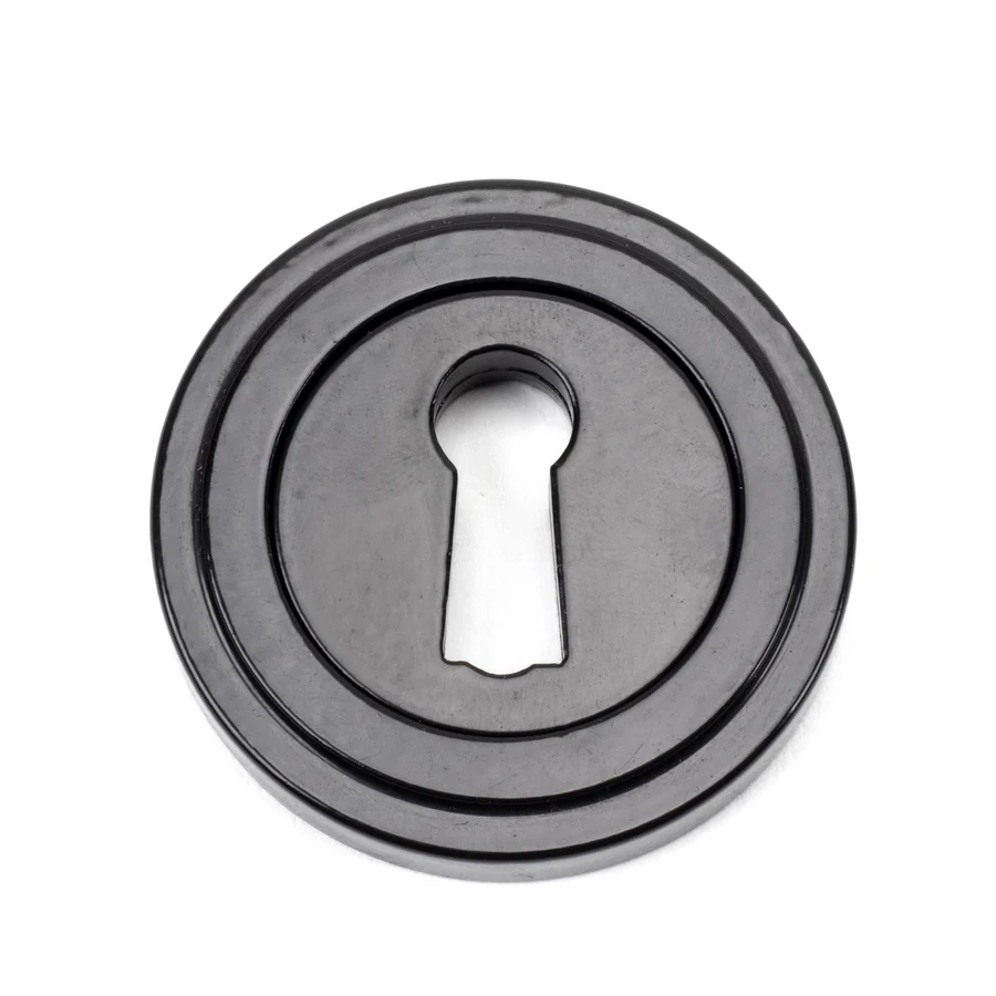 FTA 45696 BLACK ROUND ESCUTCHEON (ART DECO)
