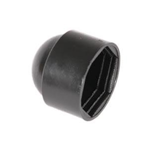 HEXAGON NUT & BOLT PROTECTION CAP - BLACK PLASTIC M20