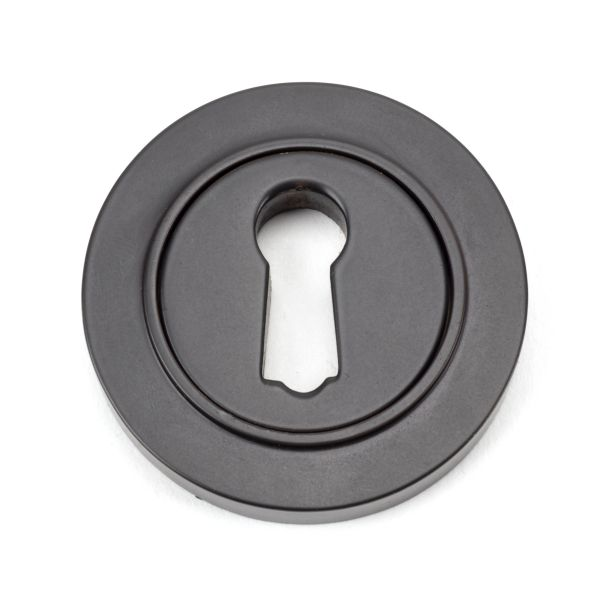 FTA 46113 AGED BRONZE ROUND ESCUTCHEON (PLAIN)