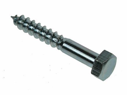 HEXAGON COACHSCREW - BZP  6 X 150MM
