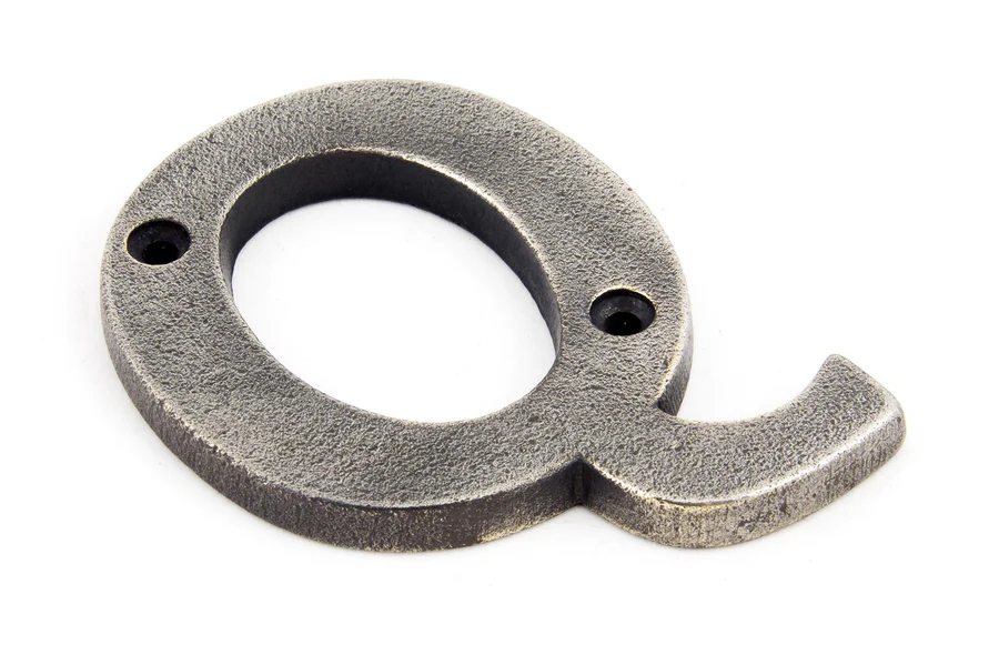 FTA 83803Q ANTIQUE PEWTER LETTER Q