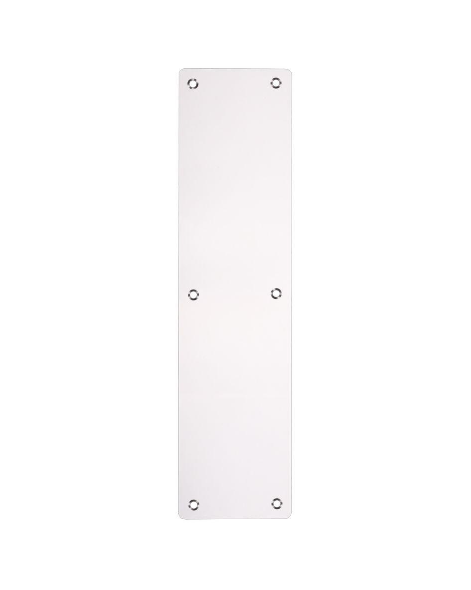 FINGER/PUSH PLATE  650 X  75MM SATIN STAINLESS STEEL