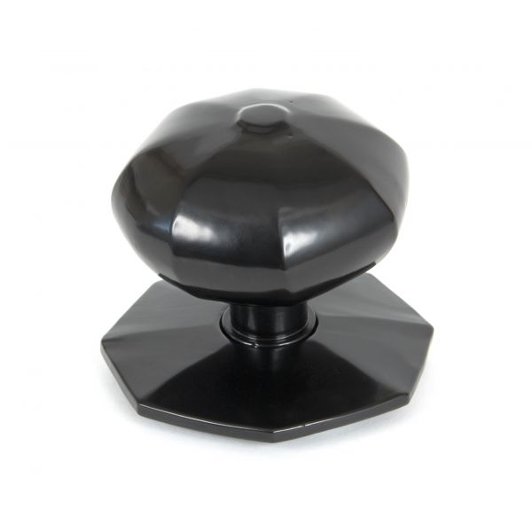 FTA 83779 BLACK OCTAGONAL CENTRE DOOR KNOB