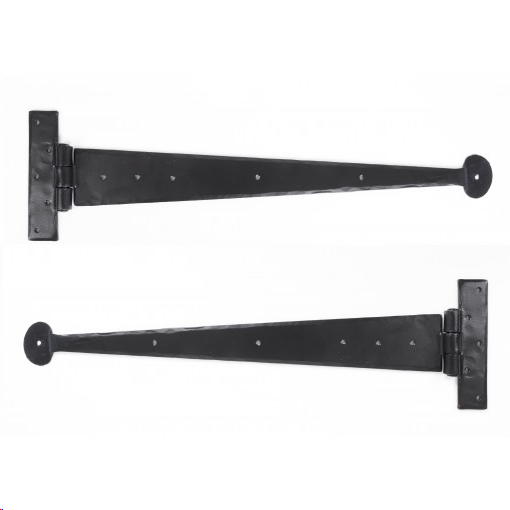 FTA 33012 BLACK 22 PENNY END T HINGE (PAIR)