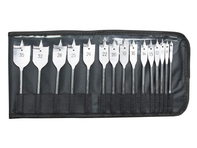 BAHCO FLAT SPADE BIT SET (15 PIECE)