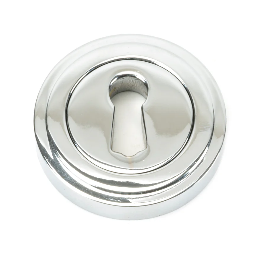 FTA 45688 POLISHED CHROME ROUND ESCUTCHEON (ART DECO)