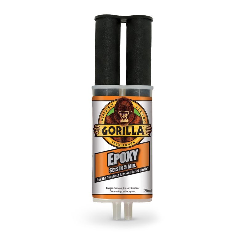 GORILLA EPOXY ADHESIVE CRYSTAL CLEAR 25ML (RE-SEALABLE)