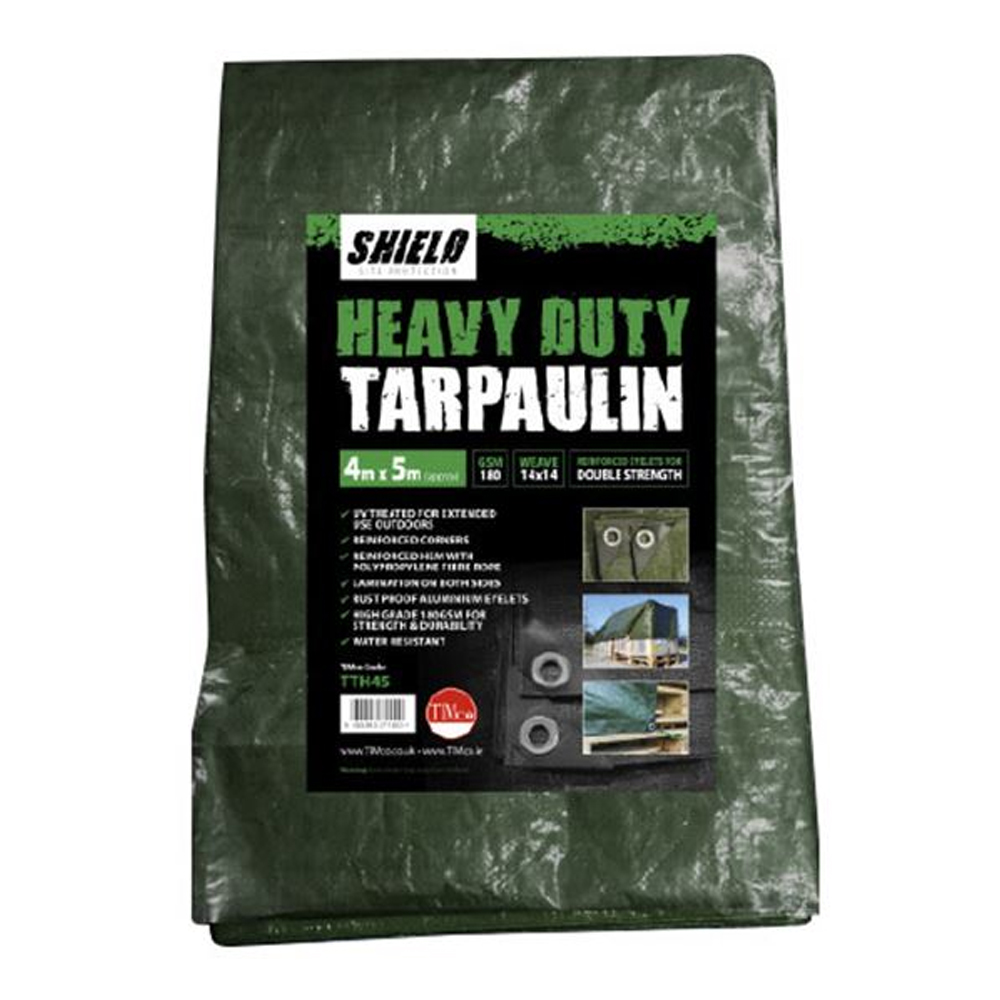 TARPAULIN SHEET HEAVY-DUTY 4M X 5M (DARK GREEN)