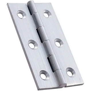 CABINET HINGE 50 X 28 X 1.4MM SELF COLOUR BRASS (PAIR)