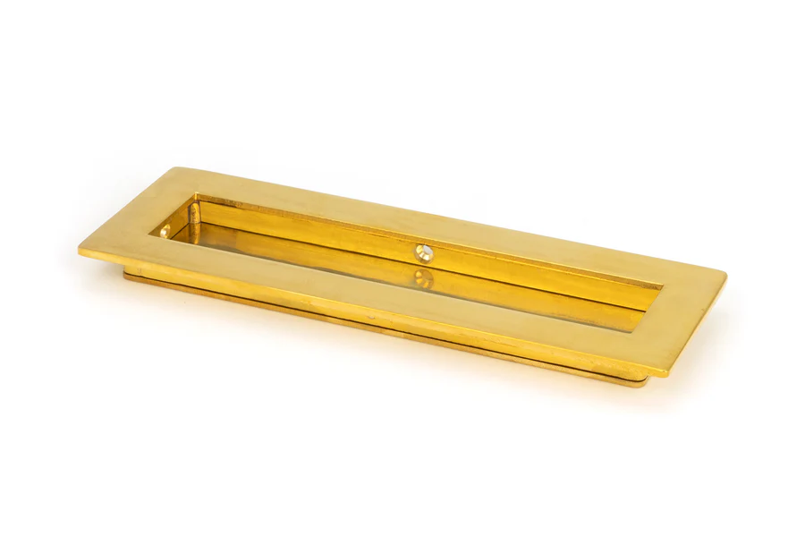 FTA 47159 POLISHED BRASS 175MM PLAIN RECTANGULAR PULL