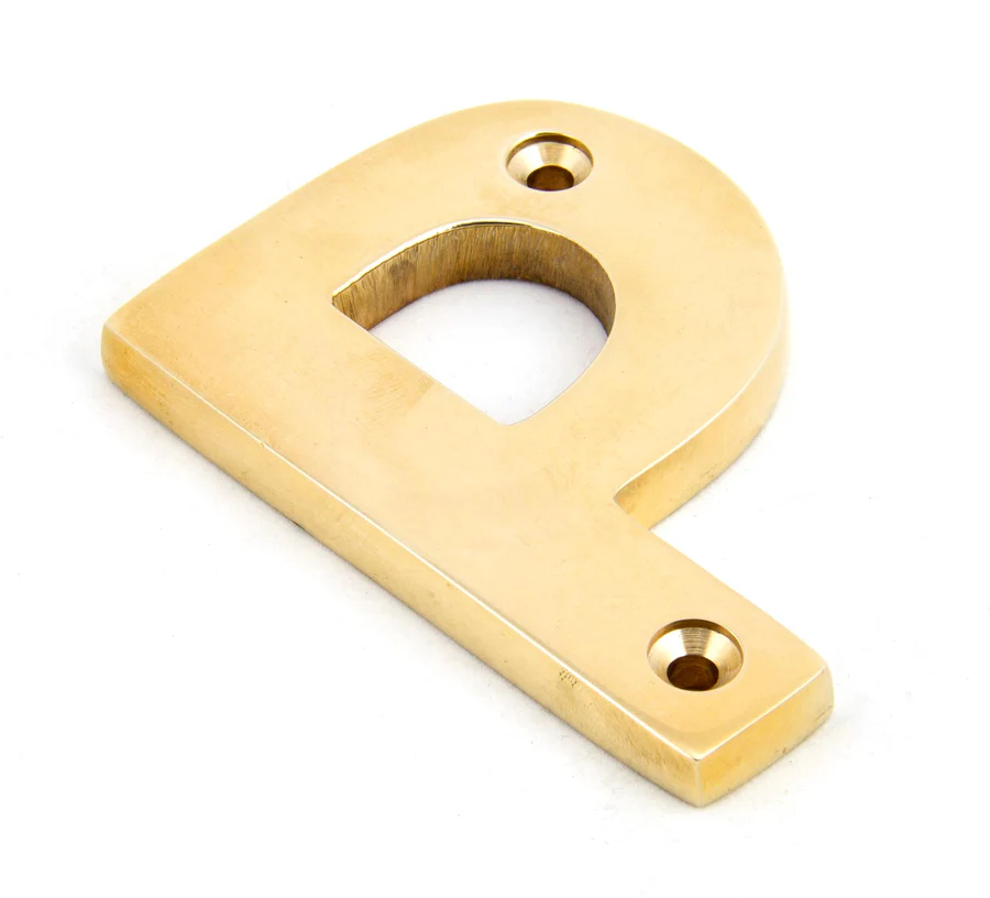 FTA 83801P POLISHED BRASS LETTER P