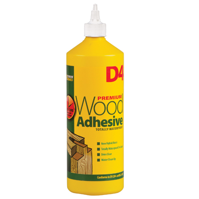 D4 PREMIUM WATERPROOF PVA WOOD ADHESIVE 1L