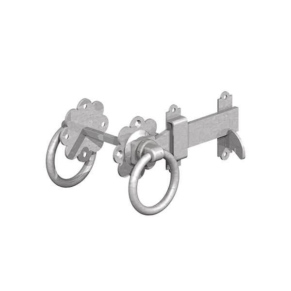 SMOOTH RING GATE LATCH 6" (150MM) GALVANISED