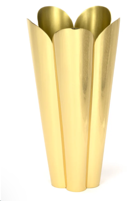 FTA 47128 SMOOTH BRASS FLORA VASE