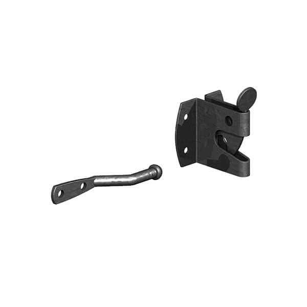 AUTO GATE LATCH MEDIUM EPOXY BLACK