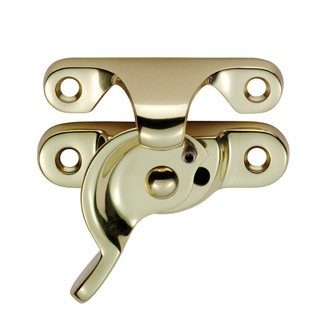 FITCH PATTERN SASH FASTENER 64 X 25MM POLISHED BRASS