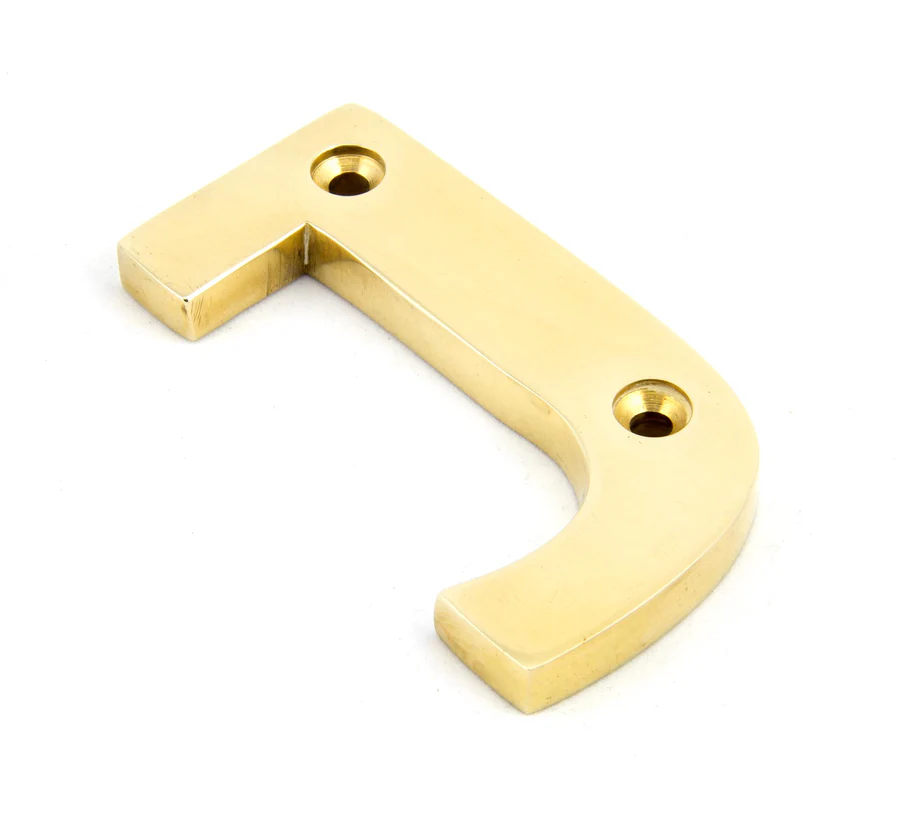 FTA 83801J POLISHED BRASS LETTER J