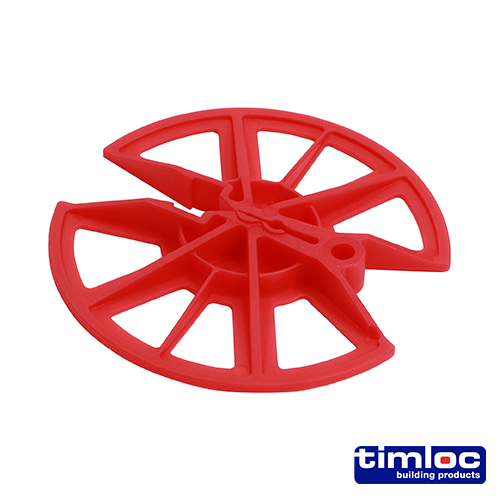 INSULATION RETAINING DISC 80MM RED (PACK OF 250)