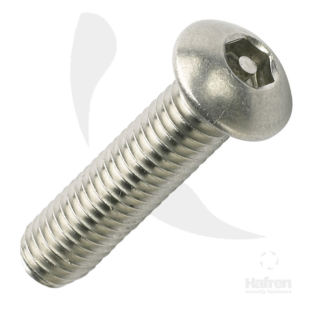 MACHINE SCREW A2 BUTTON HEAD PIN HEX M8 X 30MM 