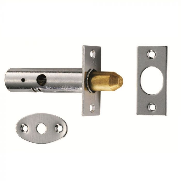 WINDOW SECURITY BOLT/RACKBOLT 32MM (16.5MM CENTRES) POLISHED CHROME