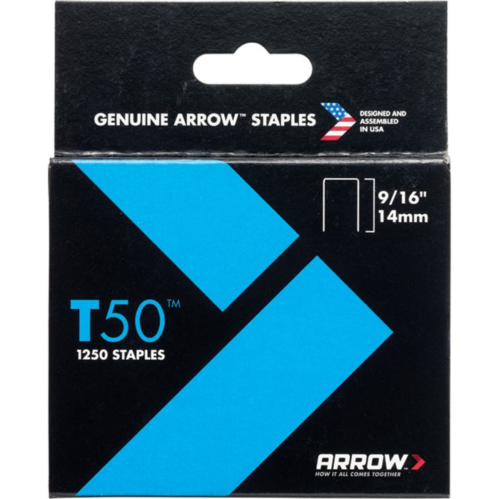 STAPLES - ARROW T50 14MM (PACK OF 1250)