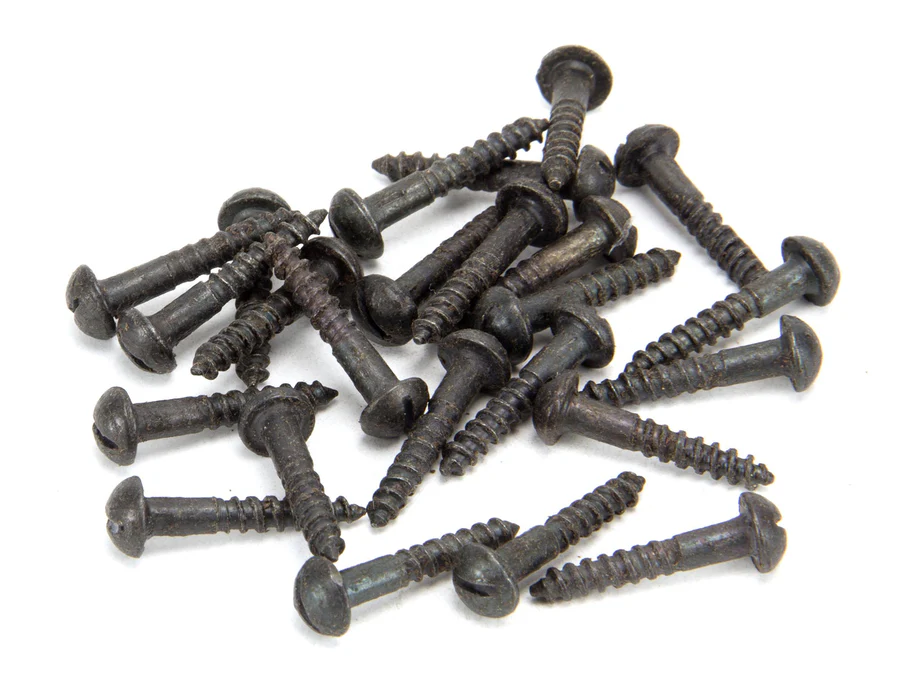 FTA 33415 BEESWAX 8X1 ROUND HEAD SCREWS (25)