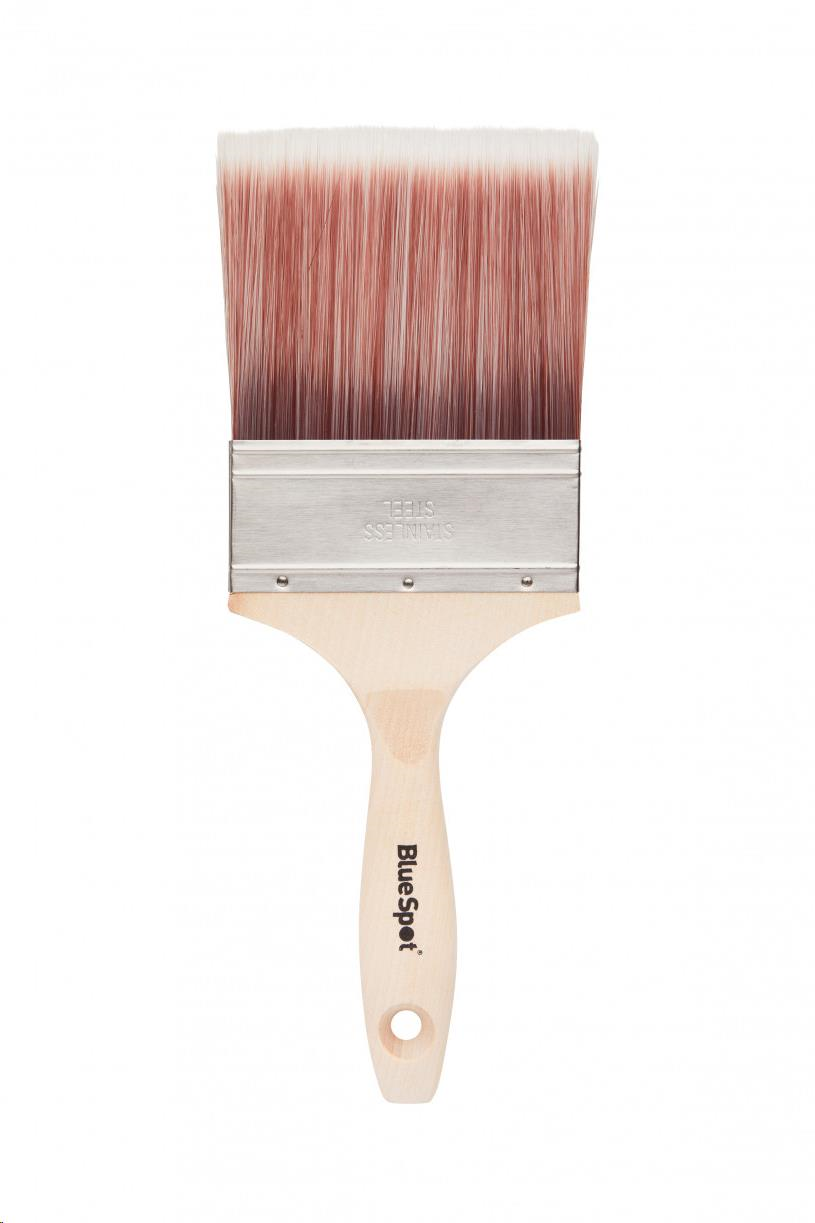 WOODEN HANDLE PREMIUM SYNTHETIC BRISTLE PAINT BRUSH 100MM (4")