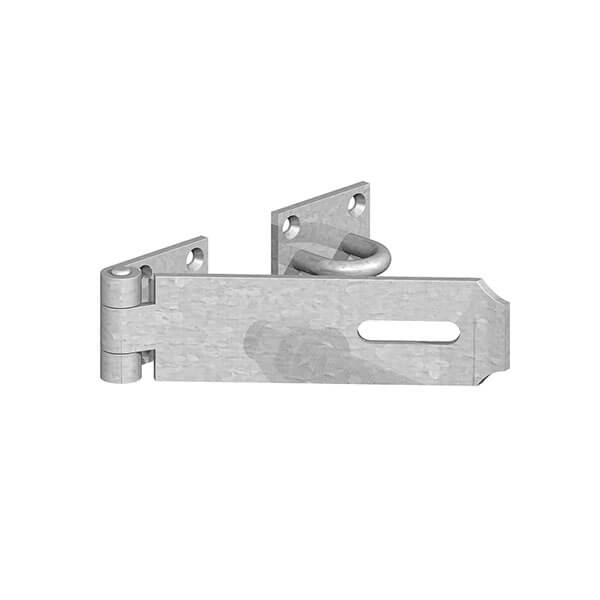 HEAVY SAFETY PATTERN HASP & STAPLE 7" (180MM) GALVANISED