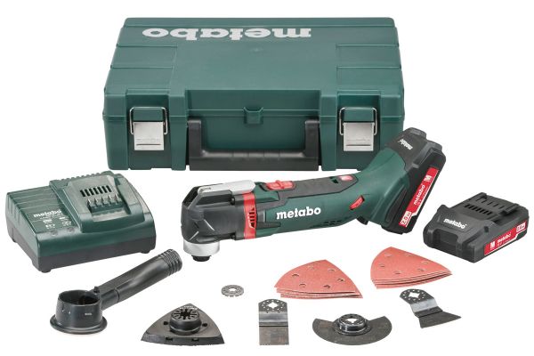 METABO CORDLESS MULTI-TOOL KIT C/W CASE 2 X 3.5AH LIHD, CHARGER & ACCESSORIES