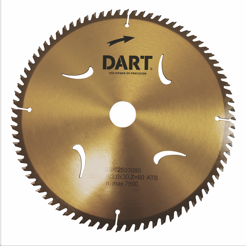 GOLD CIRCULAR SAW BLADE TCT 260 X 30 X 60T ATB FINE FINISH WOOD