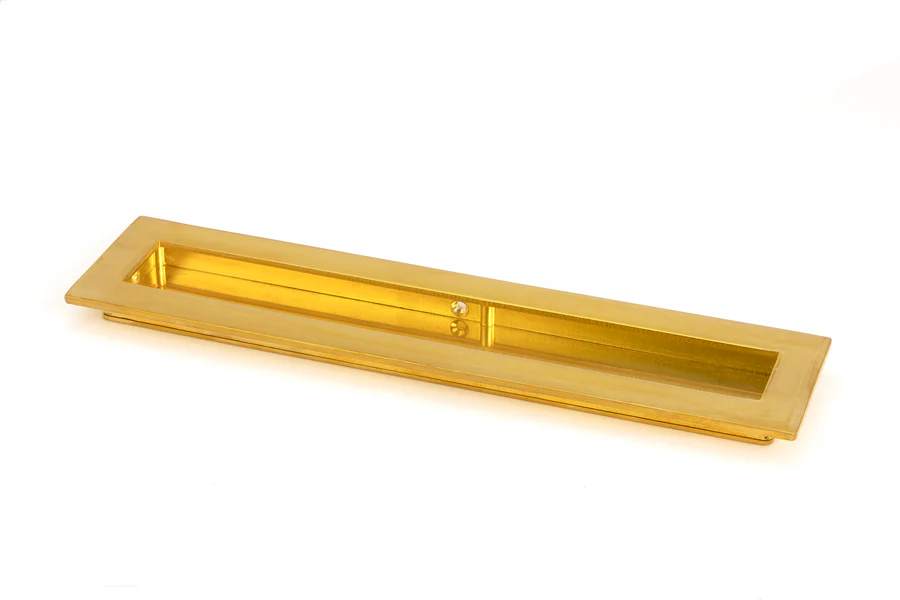 FTA 47160 POLISHED BRASS 250MM PLAIN RECTANGULAR PULL