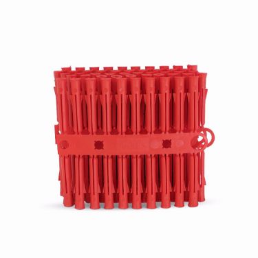 TALON PLASTIC WALL PLUGS - RED 