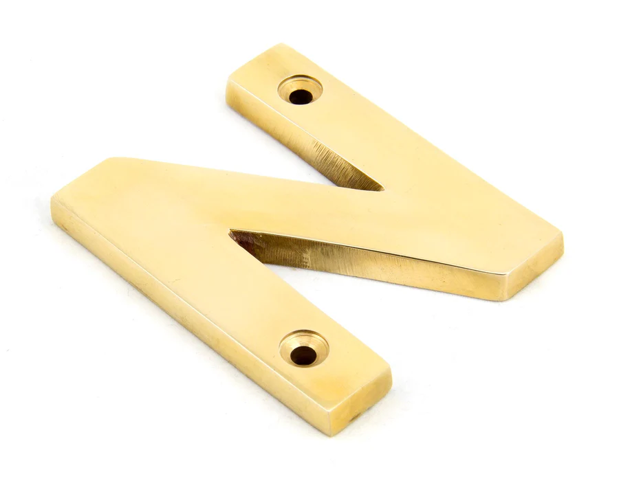FTA 83801N POLISHED BRASS LETTER N