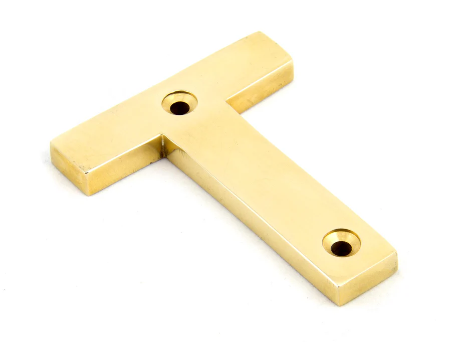 FTA 83801T POLISHED BRASS LETTER T