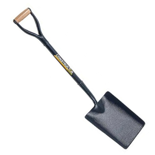 CONSTRUCTION STEEL SHAFT TAPER MOUTH SHOVEL