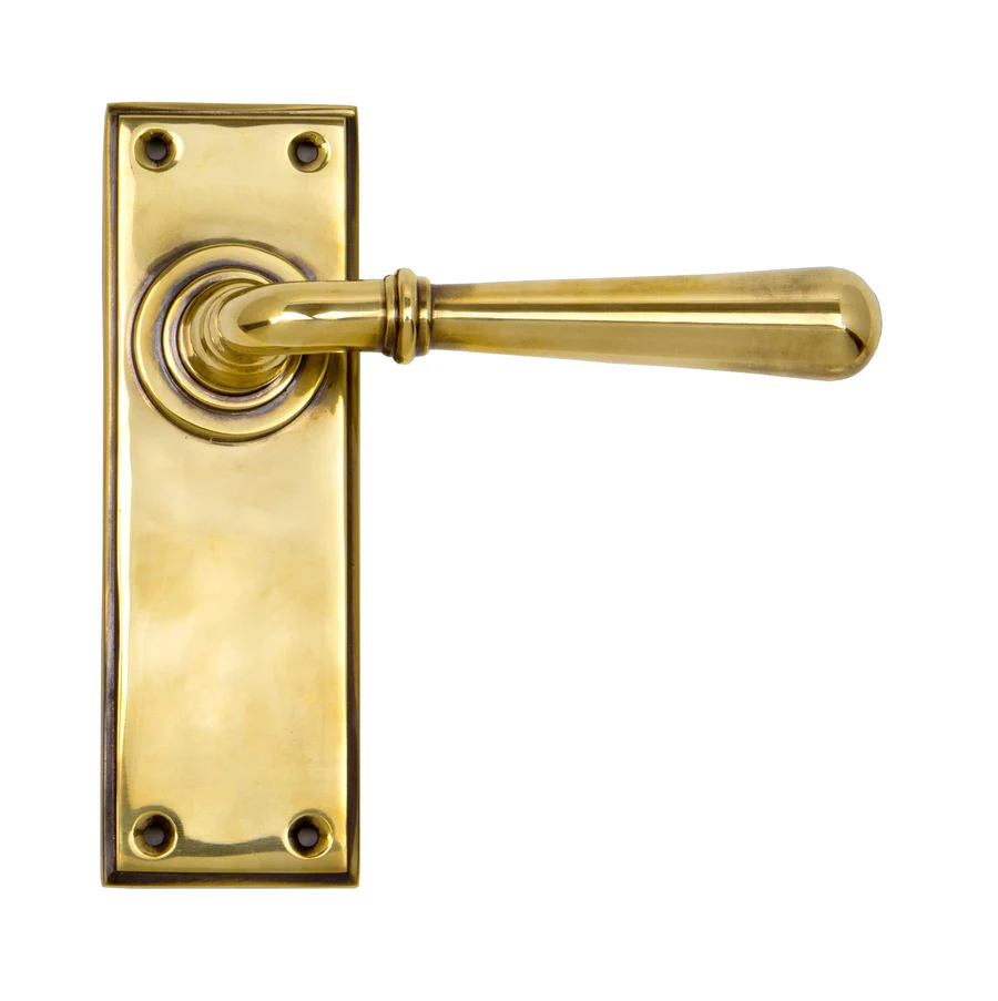 FTA 91415 AGED BRASS NEWBURY LEVER LATCH SET