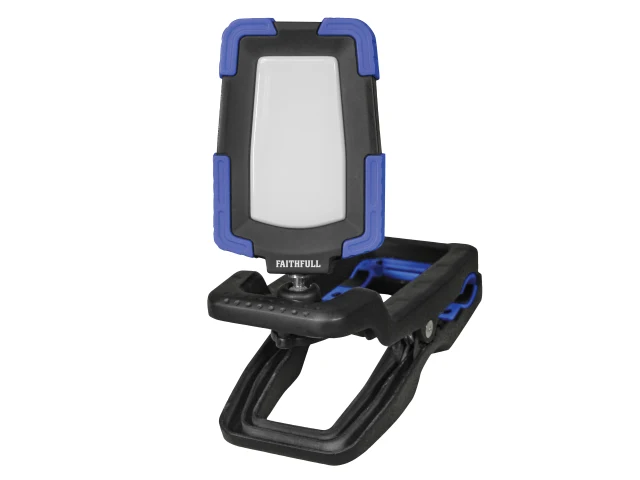 FAITHFULL LED RE-CHARGEABLE 10W CLIP LIGHT 1000 LUMENS