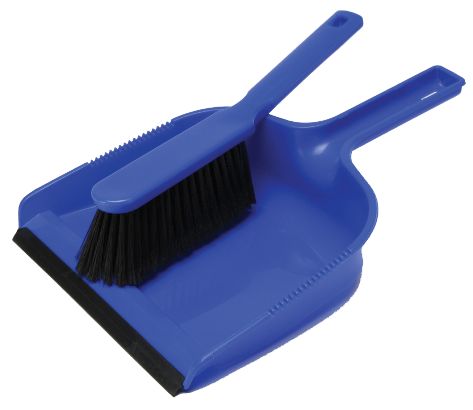 PLASTIC DUSTPAN & BRUSH SET  