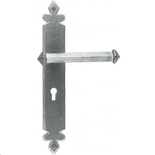 FTA 33608 PEWTER TUDOR LEVER LOCK SET