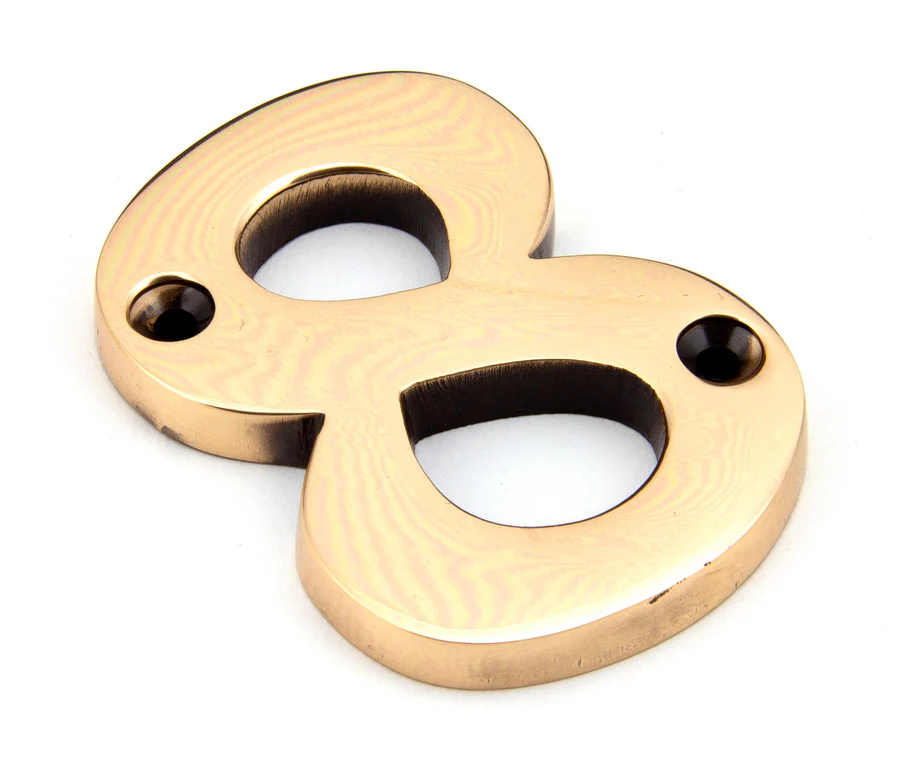 FTA 92028 POLISHED BRONZE NUMERAL 8
