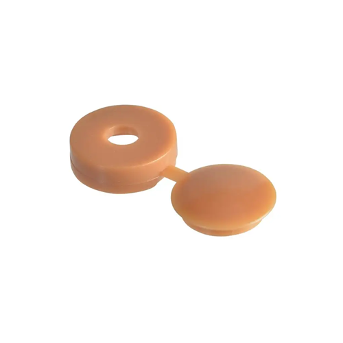 HINGED COVER CAP - LIGHT BROWN 3.5-4.0 (6-8G) (BAG OF 100)