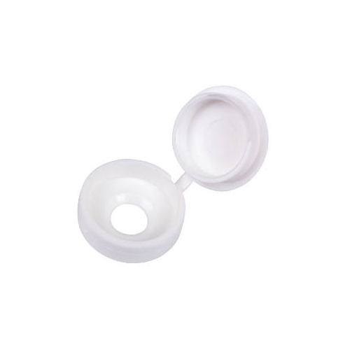 HINGED COVER CAP - WHITE 3.5-4.0 (6-8G)