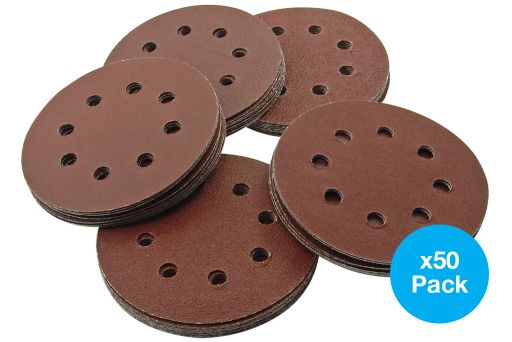 SMART TRADE - 115MM CIRCULAR MULTI-TOOL SANDING SHEETS SET/KIT (MIXED PACK OF 50)