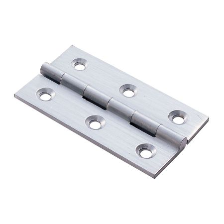 CABINET HINGE 64 X 35 X 2.0MM POLISHED CHROME (PAIR)